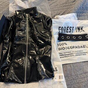 Forest Ink Video Vixen PVC Top, size S, free headband!